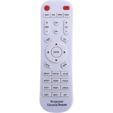 Télécommande de projecteur universelle, pour EPSON INFOCUS, SONY, BENQ, ACER, SANYO, NEC, VIEWSONIC, HITACHI, SAMSUNG TOSHIBA SHA (1/4)