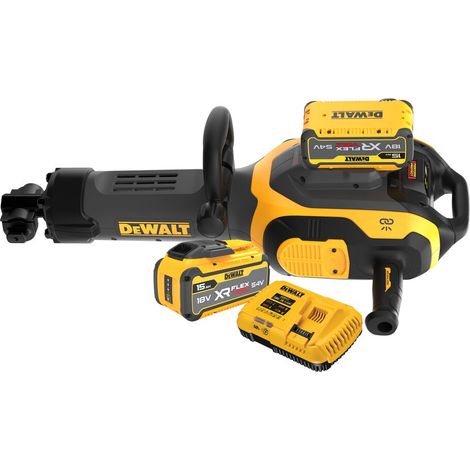 Dewalt DCH966Z2 54V FLEXVOLT Brushless 28mm Hex Demolition Hammer Kit - 2x 15.0ah Batteries & Charger (1/4)