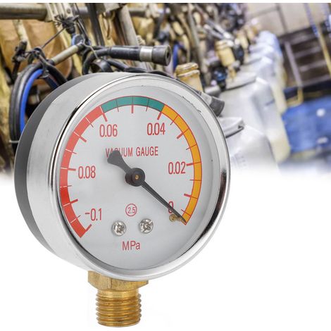 Manomètre numérique à vide pour machine à traire, boîtier en acier inoxydable, pour la mesure de la pression d'air, d'eau, d'huile et de liquides. (1/5)