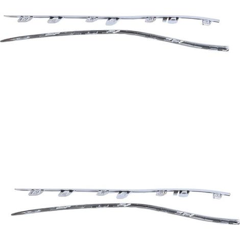 Quattro profili decorativi per il paraurti anteriore (sinistro e destro) per i modelli W206, C180, C200, C220 e C260. Codici ricambio: A068854102, A068854202 (1/3)