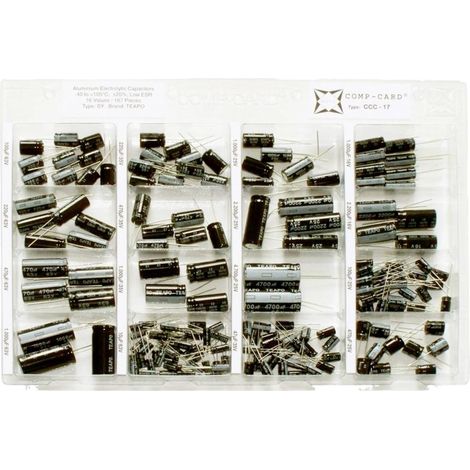 Condensatore elettrolitico NOVA CCC-17 16 V, 25 V, 35 V, 63 V 20 % 167 Parti radiale