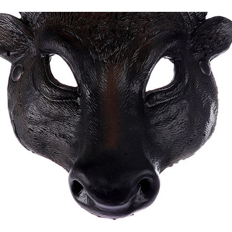 Demi-masque réaliste en mousse PU 3D en forme de tête de buffle (1/5)