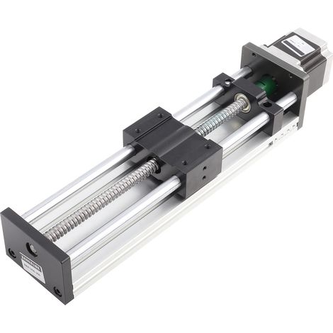 Double vis à billes rail linéaire avec moteur 57 (course utile 200mm, vis 1204) (1/5)