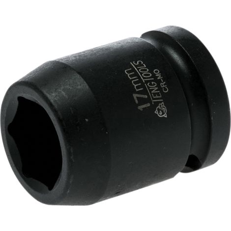 Teng Impact Socket Hexagon 6 Point 1/2In Drive 17Mm