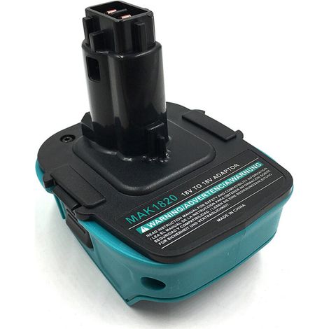 Adaptateur Convertisseur Pour Batterie Li-Ion 18V Outils Compatible BL1830 BL1860 DC9096 (1/4)