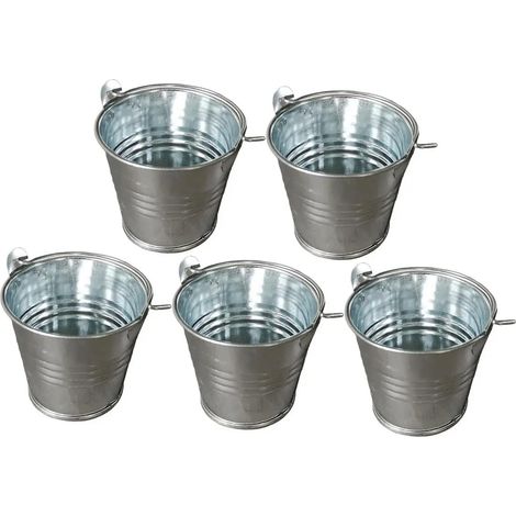 Seau décoratif en fer pour pots de fleurs - Fleuriste
