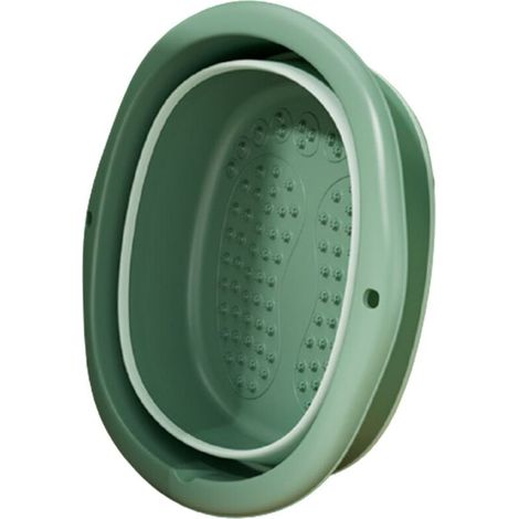 Seau De Bain Pour Pieds - Pliable Avec Points De Massage - Pour Soins À Domicile Ou En Cabinet - 1 Pièce
