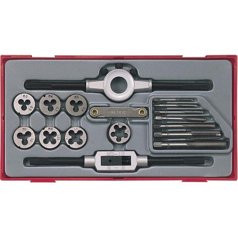 Teng 17 Piece Rethreading Tap & Die Set
