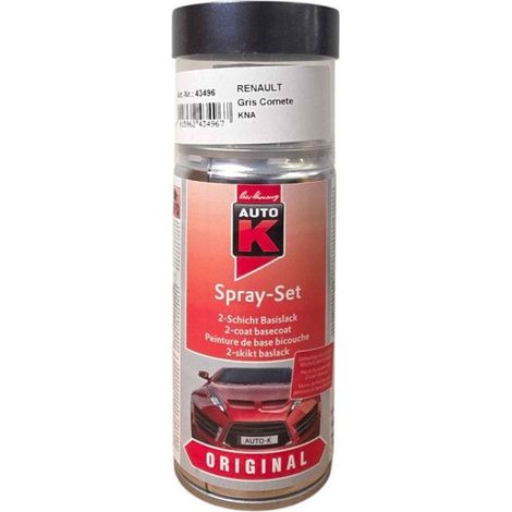 Bombe de peinture pour carrosserie - Renault - KNA Gris comète - 150 ml - Auto K