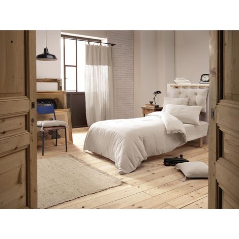 Housse de couette gaze de coton Luxe 140 x 200 cm 1 personne PAMPA (1/3)
