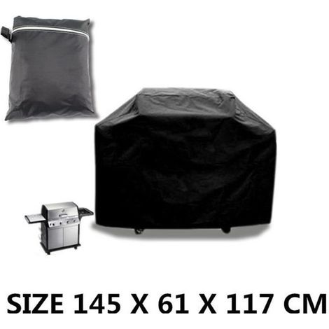 Housse Barbecue BBQ Protection Etanche Anti Poussière Anti Pluie 145x61x117cm (1/4)