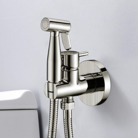 Imex - Grifo Bidet Empotrado WC Niquel Serie Múnich