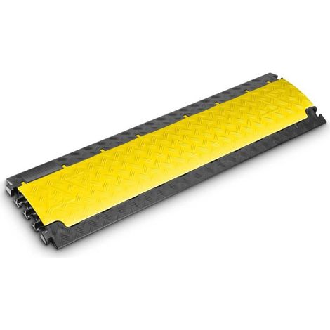 Protège-câbles Polyuréthane thermoplastique (TPU) noir, jaune DEFENDER by Adam Hall 85150 Nombre de canaux: 6 Longueur (1/4)