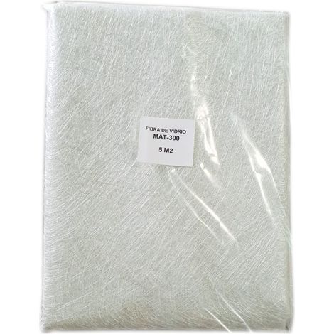 Tissu en fibre de verre MAT-300 5m2 – Densité 300gr/m2 – Renfort pour résine polyester – Réparation professionnelle – Global Network