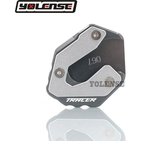 (Gray-Tracer) Compatible avec YAMAHA MT-09 MT 09 MT09 Tracer 900 XSR900 : béquille latérale, extension et support pour moto, puissance maximale (1/4)