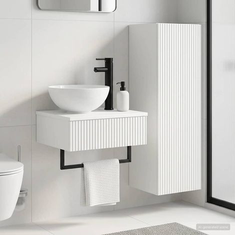 vidaXL Bathroom Furniture Set 2 pcs White 33 x 34.5 x 100 cm (1/5)