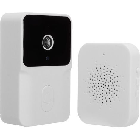 Kabellose Video-Türklingel mit Wi-Fi, HD-Nachtsicht und Batteriebetrieb, kompatibel mit Tuya White. (1/5)