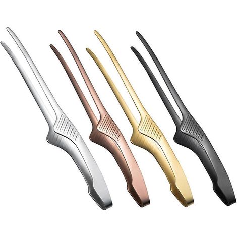 Pince à barbecue en acier inoxydable pour servir les aliments à la cuisson, les gâteaux et les desserts. Outil de cuisine idéal pour griller, servir les salades et les desserts. (1/4)