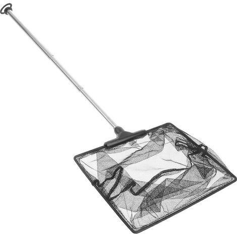 Épuisette télescopique extensible avec poignée – Maille fine pour aquariums, étangs et lacs – pour retirer poissons, crevettes et débris. (1/5)