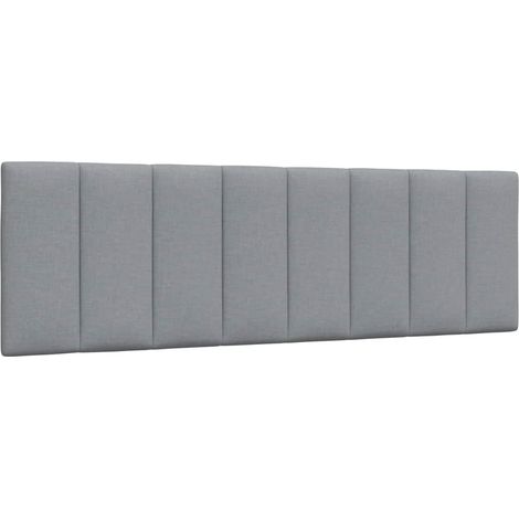 Cuscino Testiera Hanko Grigio Chiaro 160 cm in Tessuto vidaXL