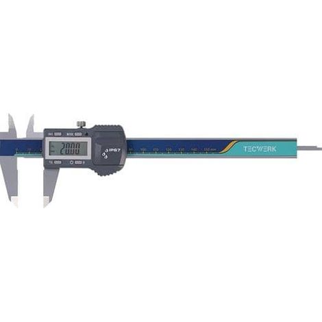 TECWERK Messschieber DIN 862 IP67 150mm dig.m.Toleranzfunktion eck.TECWERK (1/3)