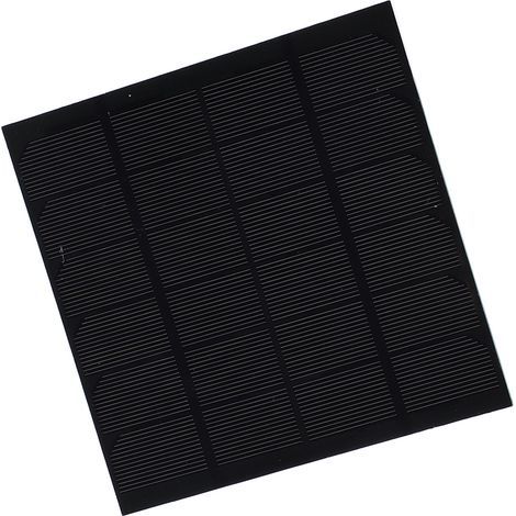 Panneau solaire monocristallin 3W 6V portable, module de charge PET compact 145x145mm (1/5)