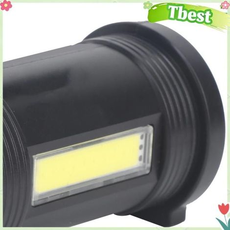 Tbest Lampe de poche à longue portée Lampe de Poche LED Rechargeable, Projecteur Latéral à Grand Panneau COB avec sport outillage (1/5)