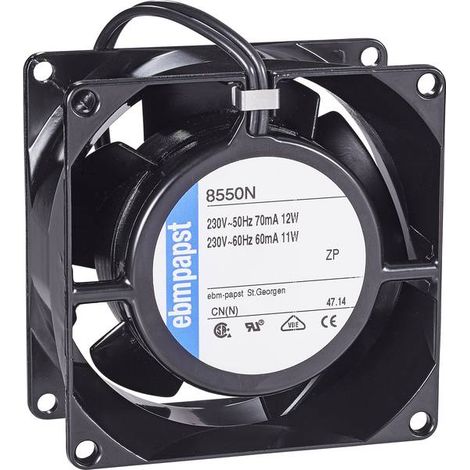 EBM Papst 8550 N Ventola assiale 230 V/AC 50 m³/h (L x L x A) 80 x 80 x 38 mm