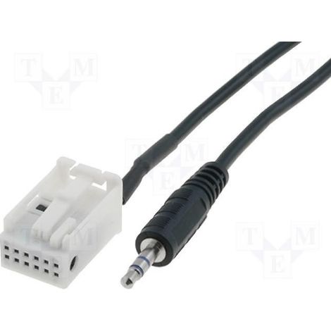 Faisceau entree AUX Jack 3.5 Autoradio compatible avec BMW serie 3 Citroen Peugeot ap06