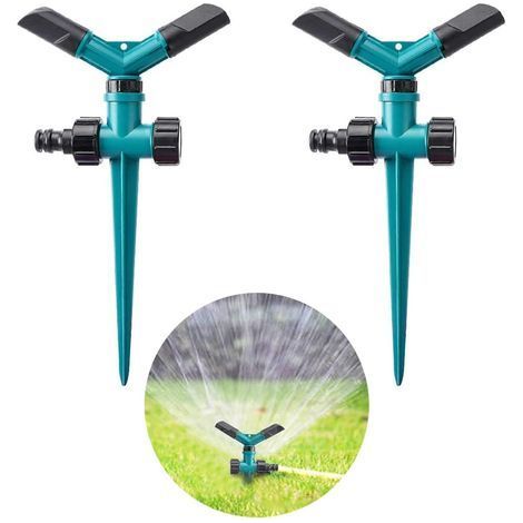 TAISHENGDA-Arroseur Pointe Rotative Arroseur Gazon Par Pulvérisation Piquet D'arrosage Rotatif Parfait Pour Pelouses, Plates Bandes Et Jardins L'avant, Fixable En Toute Sécurité Dans Le Sol, Utilisati (1/5)