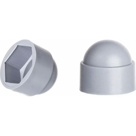 （Gris）Cache-écrous M10 pour clé de 17， 100 pcs. (1/3)