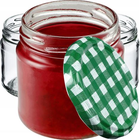 KADAX Kleine Einmachgläser 200 ml, Marmeladengläser, fi66 mm, Minigläser für Honig und Gewürze, Luft (1/5)