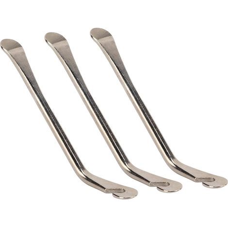 Démonte-Pneus de Vélo, Outil de Pneu de Vélo avec Crochet de Positionnement à l'extrémité Arrière 3 Pièces Outils de Réparation de Pneus de Vélo en Acier Haute dureté Levier de (1/5)
