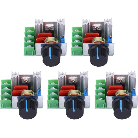 5 Pcs Motor Speed Controller 50220V AC 220V PWM Variable Speed (1/5)