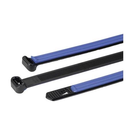 HellermannTyton 111-50001 SGT100S-PA66HIRHSUV/TPE-BK/BU Serre-câble 12.7 mm noir/bleu 1 pc(s) (1/2)