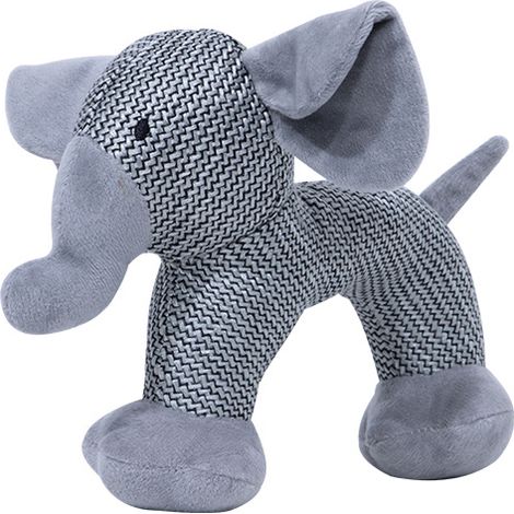 Elefant, Leinen-Hundespielzeug, Hundeplüschtier, bissfest, interaktiv (1/5)