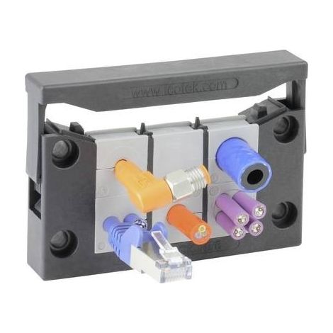 Icotek KEL-QUICK 10/6 Profilo per introduzione cavi Poliammide Nero 1 pz. (1/2)