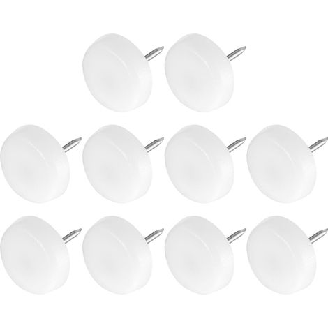80 Pièces Embouts de Meubles à Clou (22mm/0,87Pouces) Blancs (1/5)