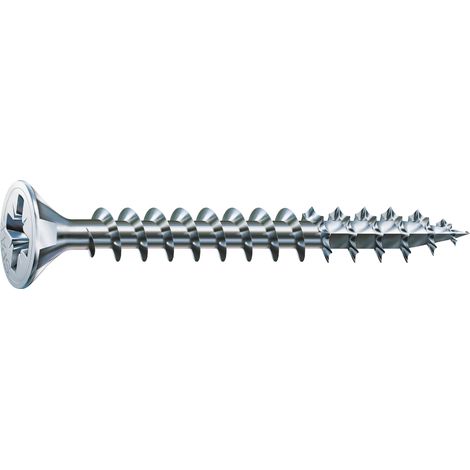 SpaxSenkkopf Schrauben ø 40x33 mm Vollgewinde Holzschrauben PZ1 wirox silber