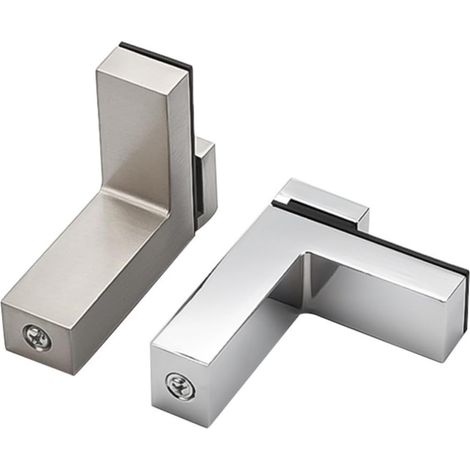 2 Pièces Support D'étagère Facile à Installer et Démontable en Alliage de Zinc Argenté de 8-30mm pour Étagère en Bois ou Verre pour Bibliothèques DIY et Rangements Muraux (1/5)