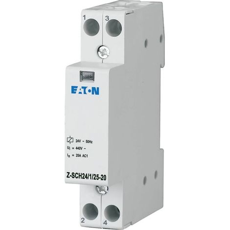 Contactor de instalación Z-SCH 1MU 24VAC 2Z Z-SCH24/1/25-20