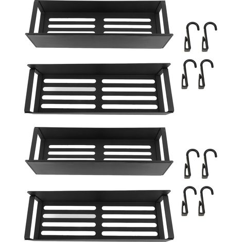 Étagère de rangement latérale pour réfrigérateur, étagère de cuisine magnétique en fer, ensemble de 4 pièces pour épices murales (1/5)