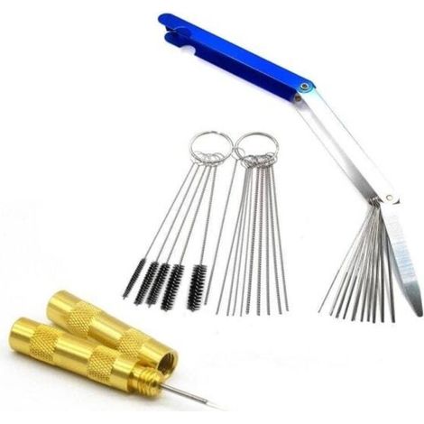 Kit de nettoyage de carburateur, brosse à aiguille de nettoyage, outils de nettoyage (1/5)