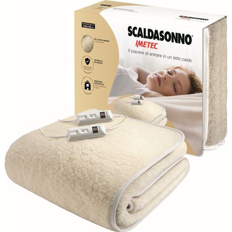 Imetec Scaldasonno Chauffe-lit électrique 110 W Blanc Laine (1/3)