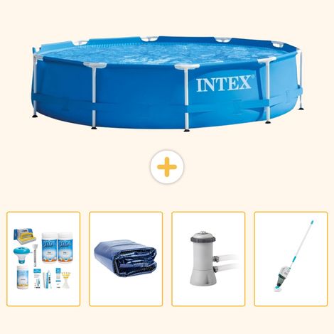 Intex Piscine Tubulaire Ronde - 366x76 cm - 5-pièces S165 (1/5)