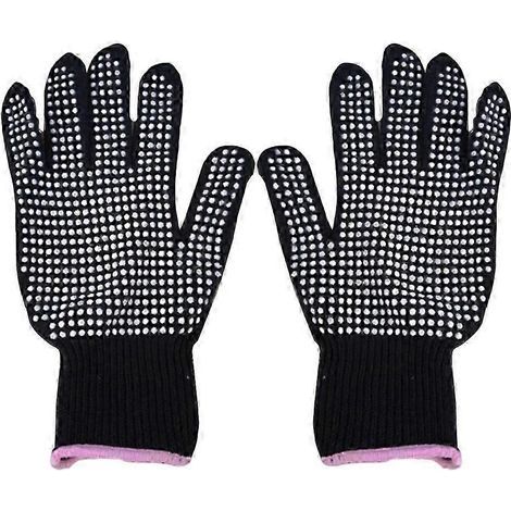Gants de fer à friser résistants à la chaleur, protection thermique professionnelle pour permanente, confort et dextérité (1/3)