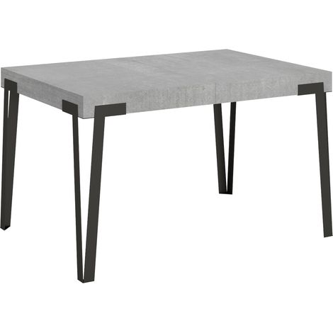Tavolo allungabile 90x130/234 cm Rio Cemento telaio Antracite (1/5)