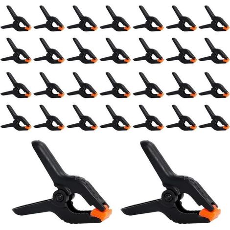 30-teiliges Set Nylon-Federklemmen, 2-Zoll-Hochleistungs-Nylon-Federklemmen, 65-mm-Leimklemmen für die Holzbearbeitung, Federklemmen (1/4)