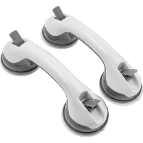 Set mit 2 Duschgriffen mit Saugnapf, 30 cm, für Badezimmer, Badewanne, Dusche.