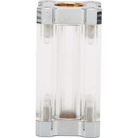 Filtre à eau 40 mesh pour système de refroidissement liquide, laiton et acrylique, filetage G1/4, couleur argent (1/5)